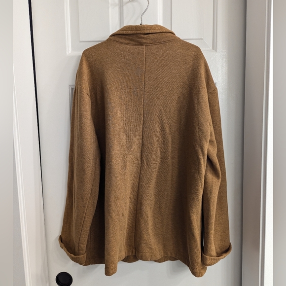 Universal Threads Mustard Heather Soft Cotton Fleece Button Cardigan Jacket - Picture 7 of 7